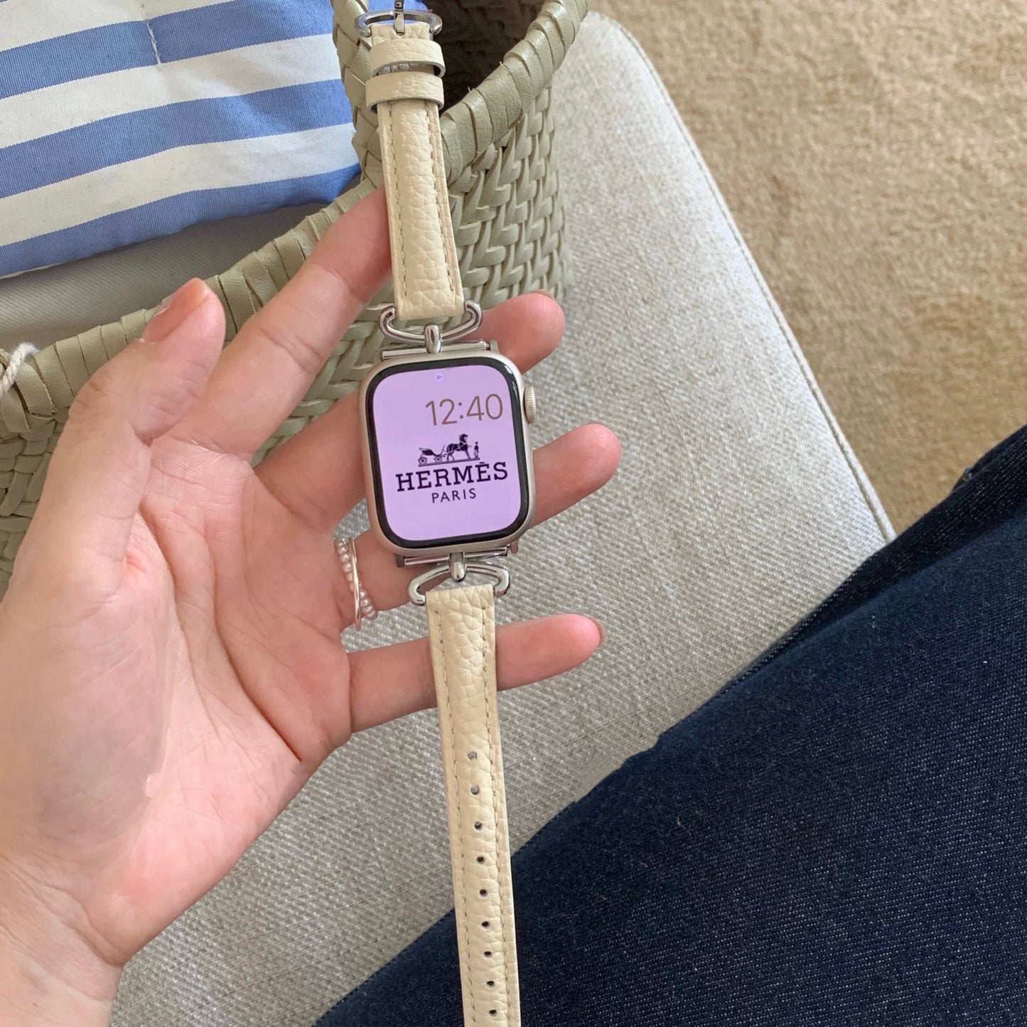 Pastel Leather Apple Watch Band パステルレザーAppleWatchバンド R02089