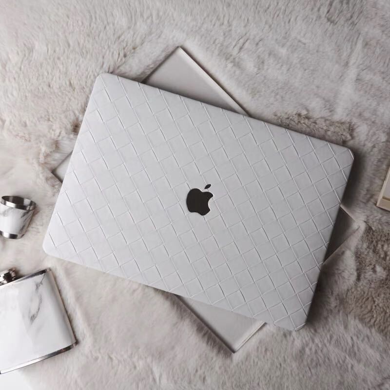 White Weave MacBook Cover ホワイト編みMacBookカバー R01240