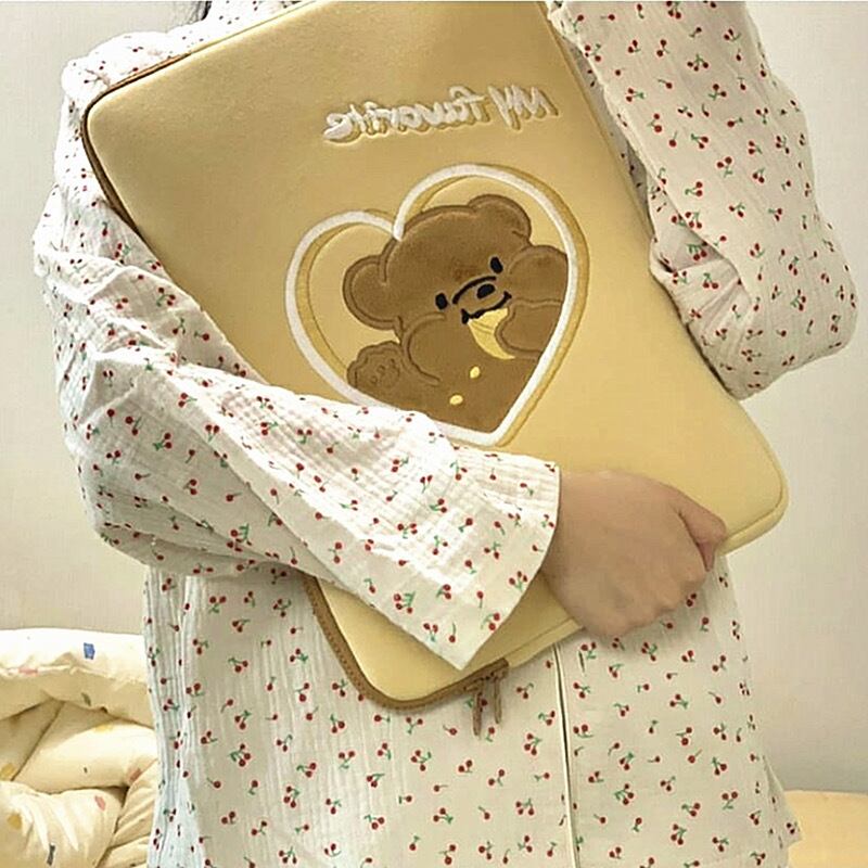 かわいいクマさんMacbook iPad パソコンバッグ