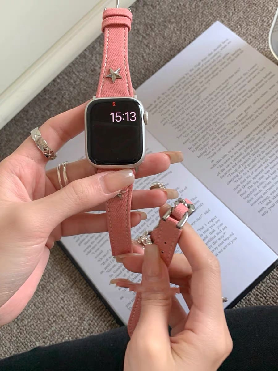 Denim Chain Long Apple Watch band デニムチェーンロングApple Watchバンド R01409