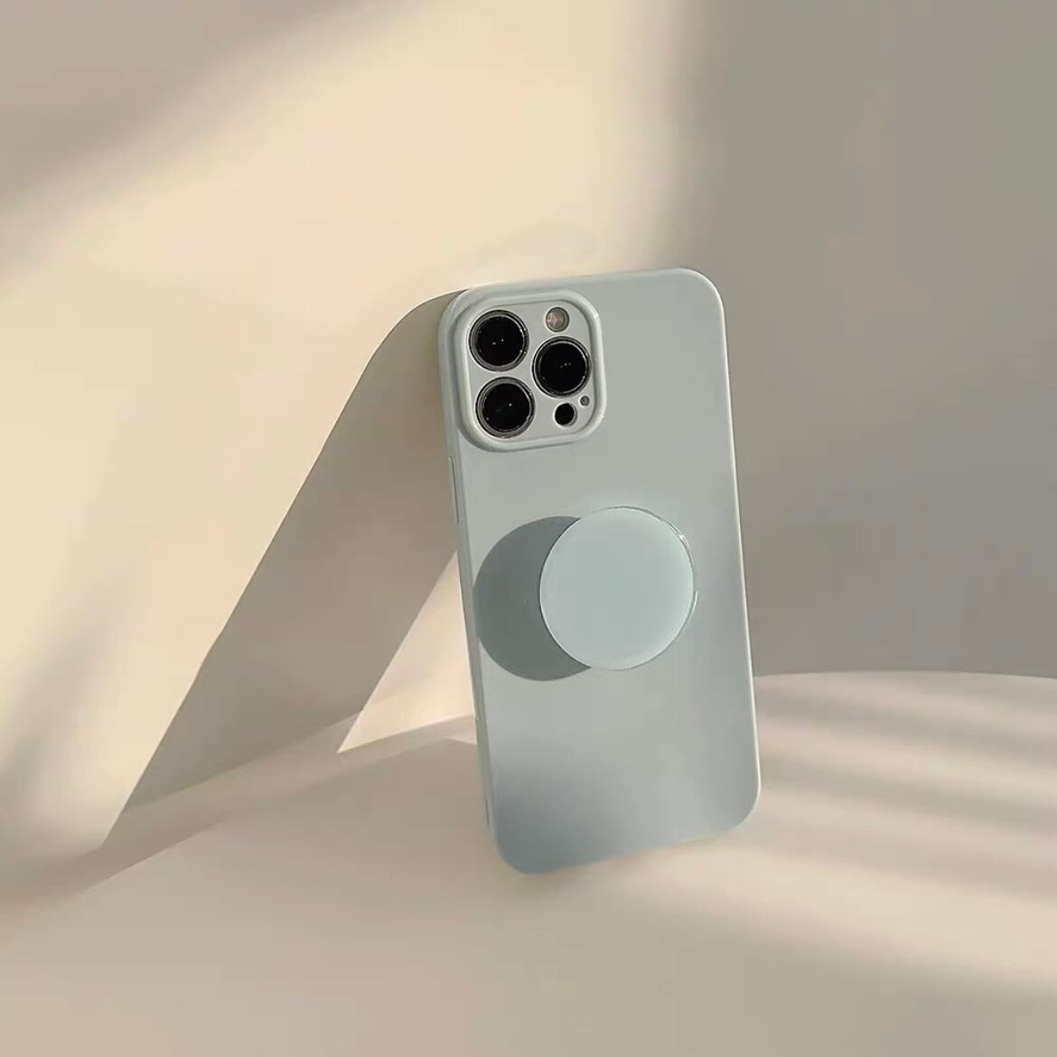Simple Pastel Color with stand iPhone case シンプルパステルカラー&スタンドiPhoneケース R01351