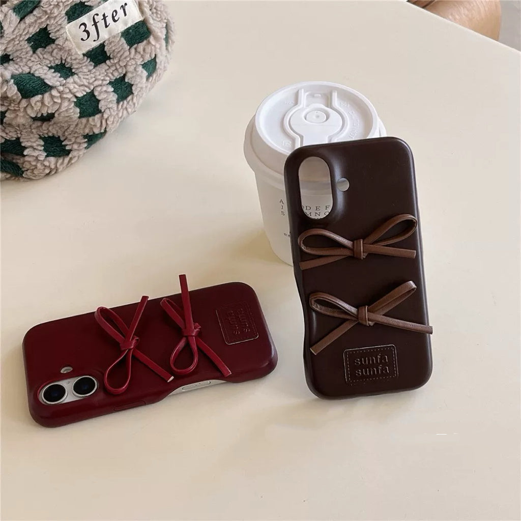 ”Double Ribbon" iPhone Case ”リボンリボン” iPhoneケース R02125