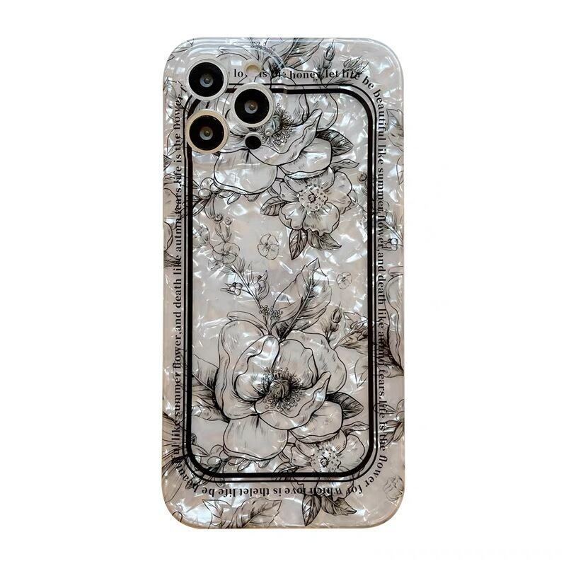 Shell & Flower iPhone case 貝殻とお花のスマホケース R013645