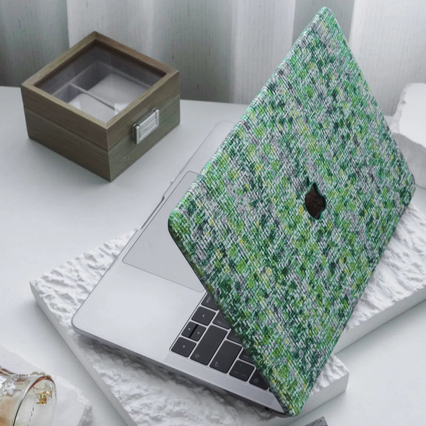 Green Tweed MacBook Cover グリーンツイードMacBookカバー R02013