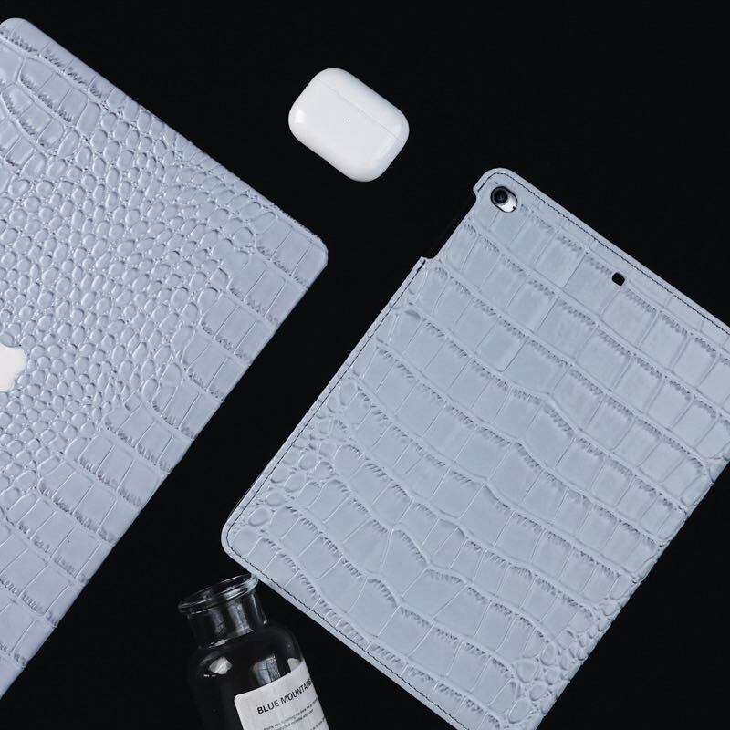 Blue Leather iPad case ブルーレザーiPadケース R01268