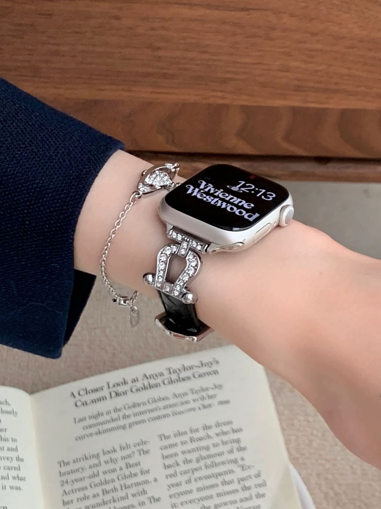 Leather and Horse Hooves Apple Watch Band レザーとホースシューAppleWatchバンド R02044