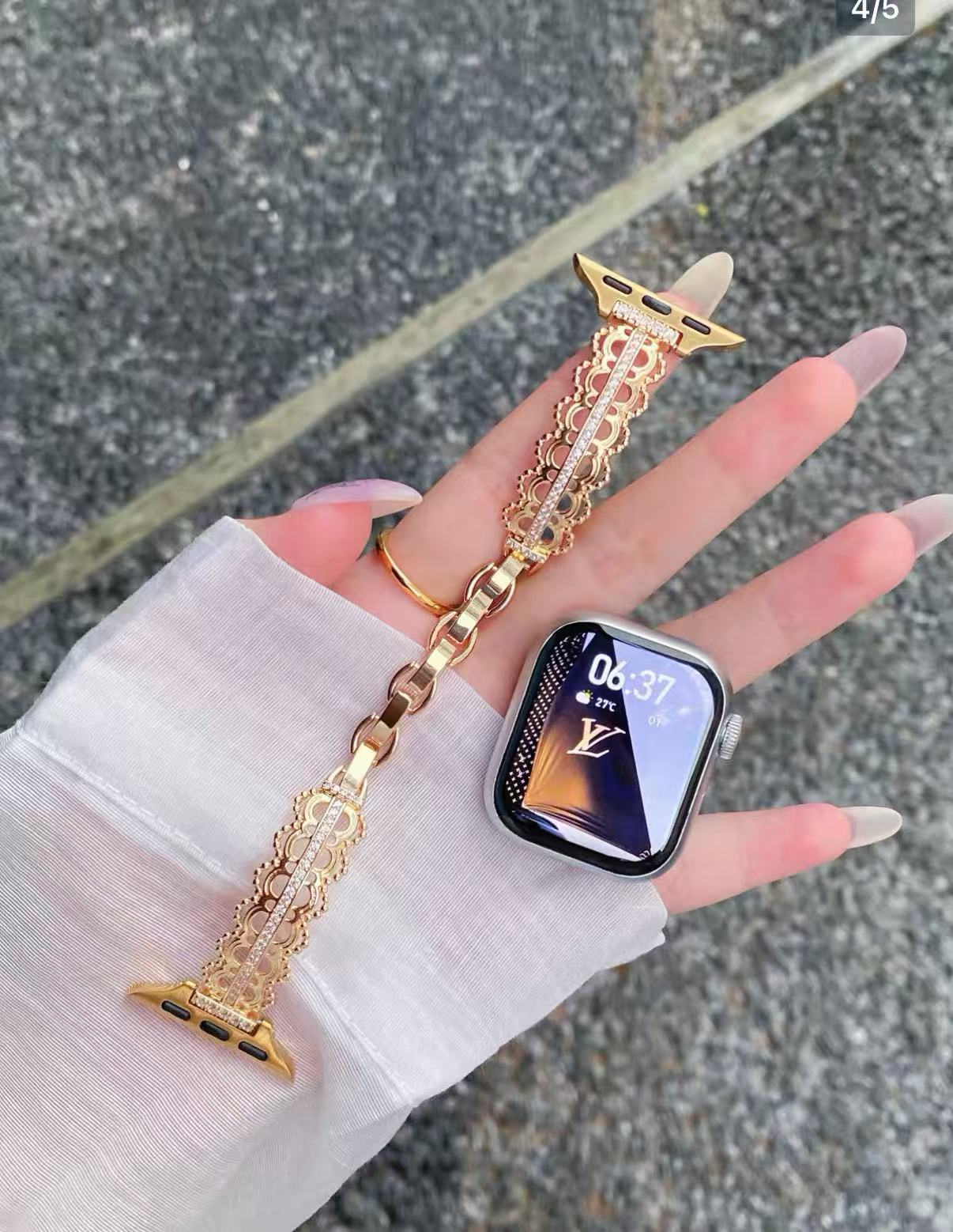 Lace Bracelet Apple Watch Band レースブレスレット風AppleWatchバンド R02126