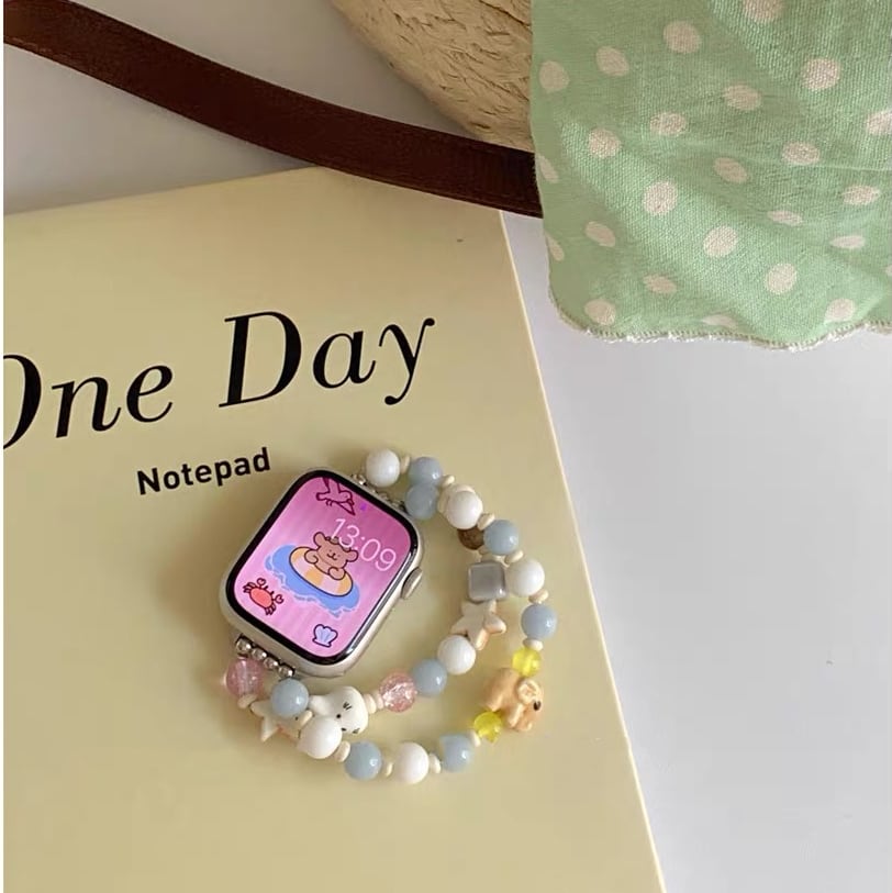 Beads Accessary Bracelate Apple Watch Band ビーズアクセサリーブレスレットApple Watch バンド R01404