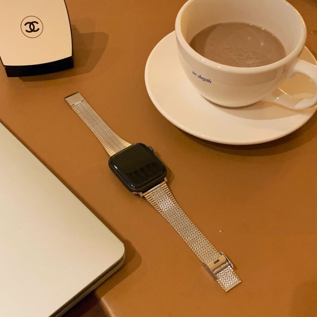 Simple Silver & RoseGold Apple Watch Band シンプルシルバー&ローズゴールドApple Watchバンド R01258