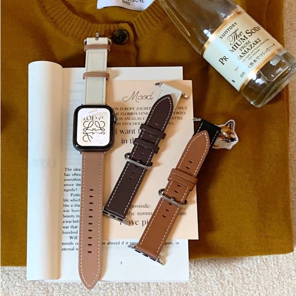 Double Color Leather Apple Watch Band ダブルカラーレザーアップルウォッチバンド R01277
