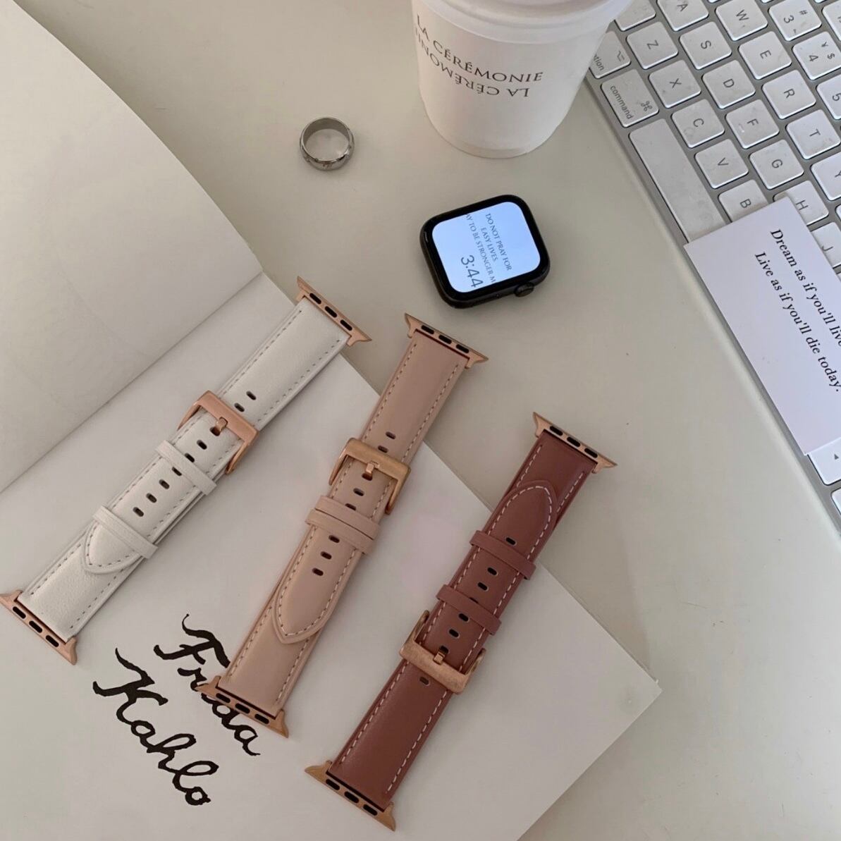 Simple Leather Apple Watch Band シンプルレザーアップルウォッチバンド R01281