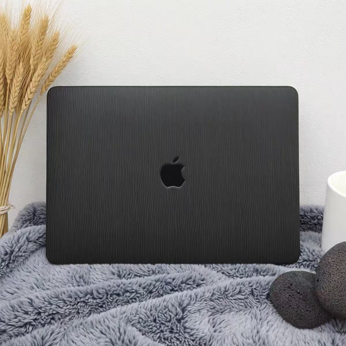 Black Texture MacBook Cover　ブラックテクスチャーMacBookカバー　R02171