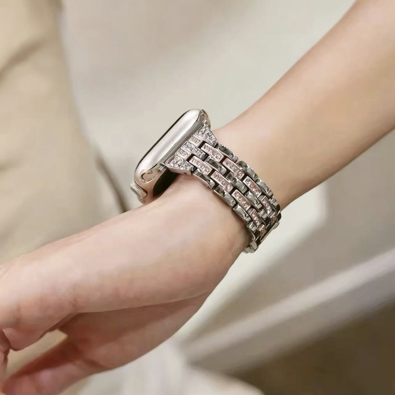 Elegant Shining Apple Watch Band　 エレガントキラキラAppleWatchバンド　R02175