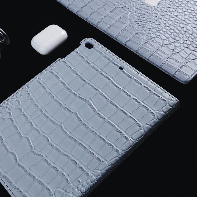 Blue Leather iPad case ブルーレザーiPadケース　R01268