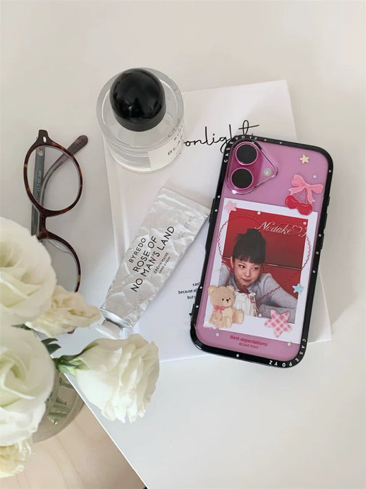 Cute Bear Clear iPhone かわいいクマさんクリアiPhoneケース　R02118