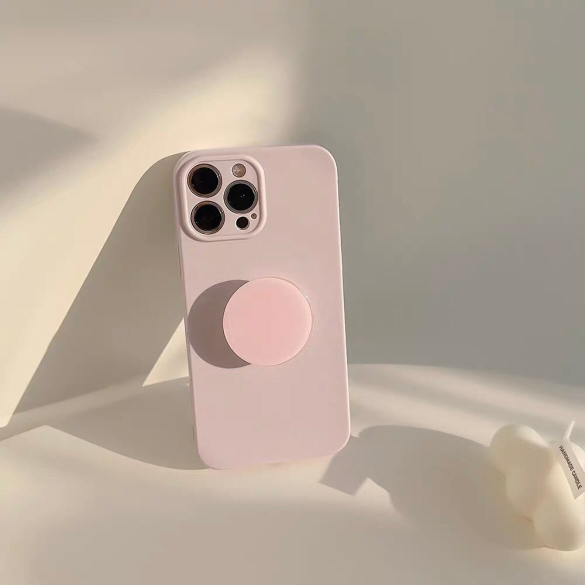 Simple Pastel Color with stand iPhone case  シンプルパステルカラー＆スタンドiPhoneケース　R01351