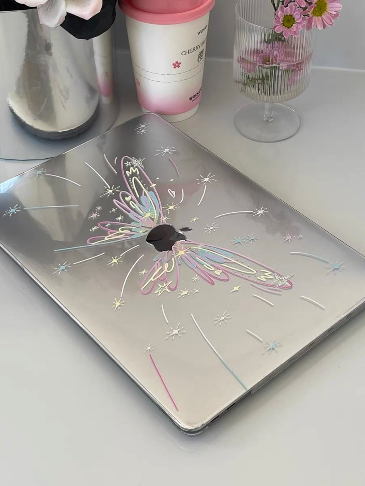 Fire Work Butterfly MacBook Cover　花火バタフライMacBookカバー　R01453