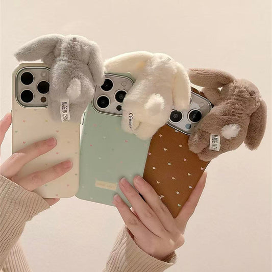”Sleeping Fluffy Rabbit” iPhone case ”スリーピングモコモコうさちゃん”　iPhoneケース　R02120