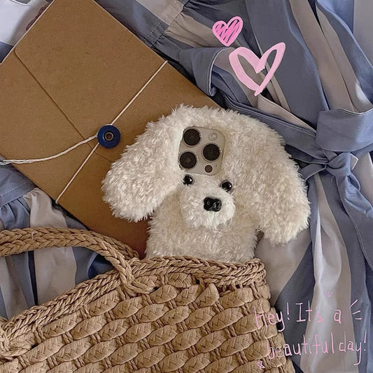 ”Fluffy Poodle" iPhone Case ”モコモコプードル” iPhoneケース　R02129