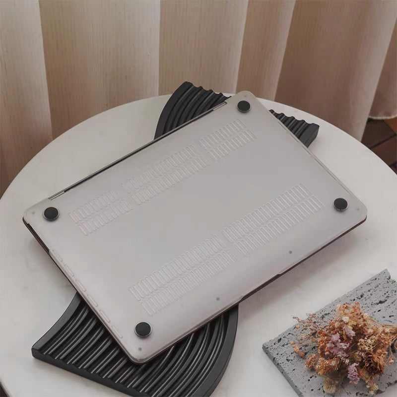 Grey Leaf MacBook Cover　グレーリーフMacBookカバー　R02167