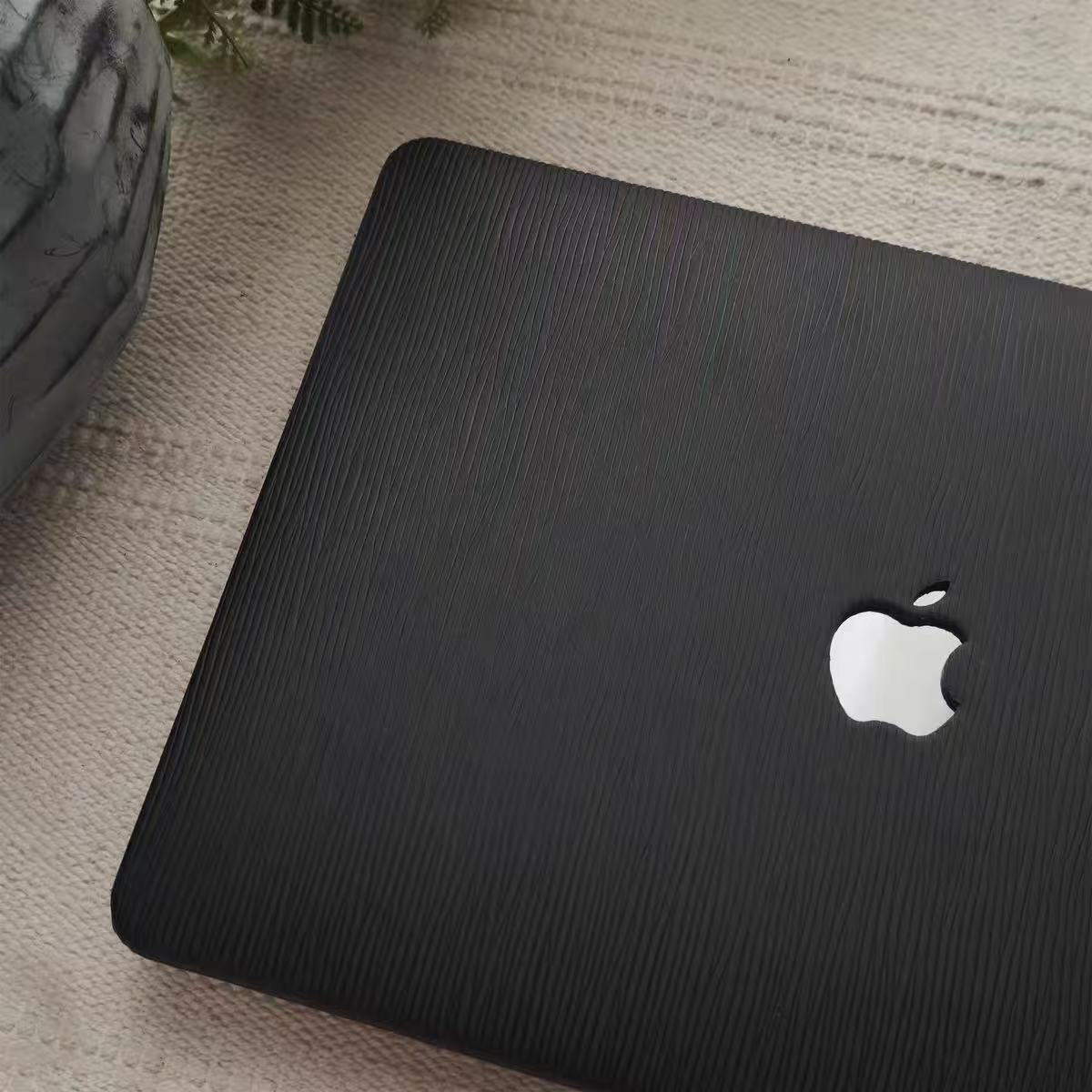 Black Texture MacBook Cover　ブラックテクスチャーMacBookカバー　R02171