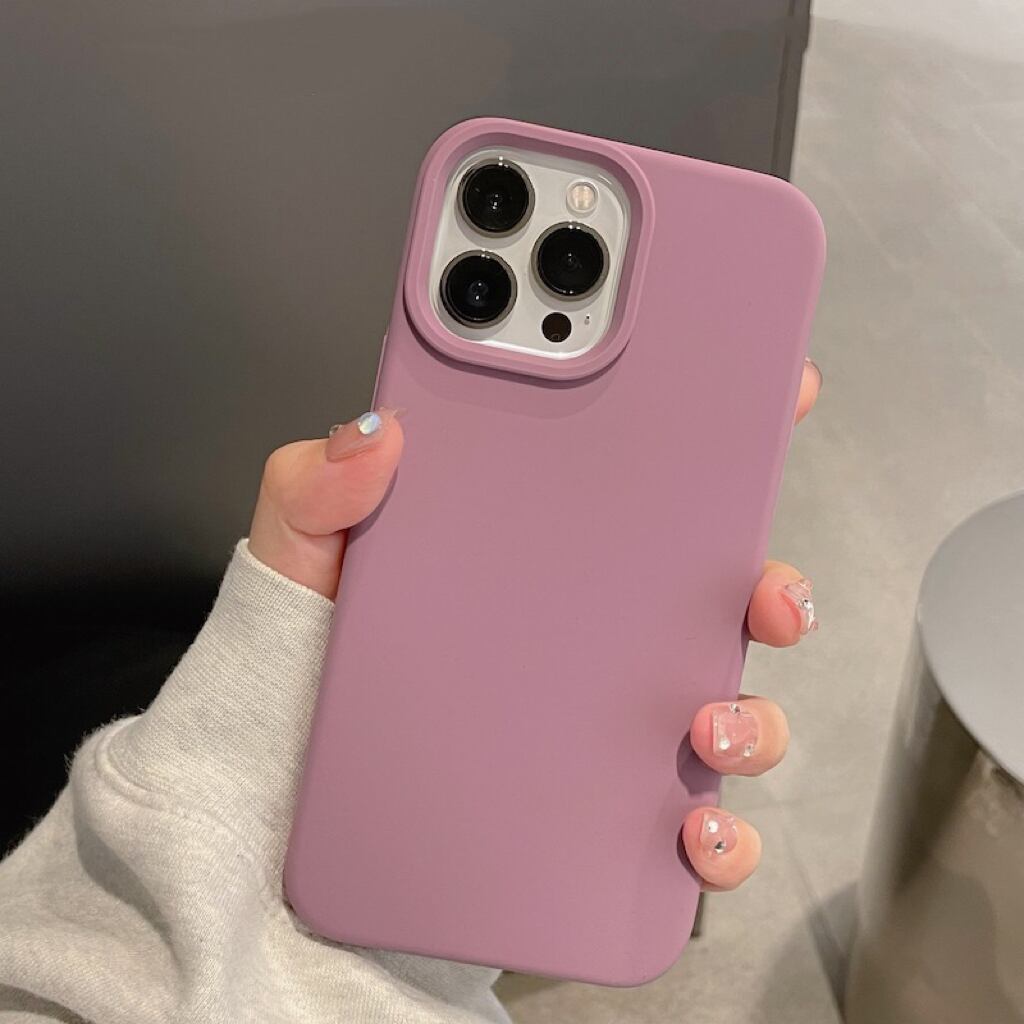 Purple Grey iPhone case  パープルグレーiPhoneケース　R01349