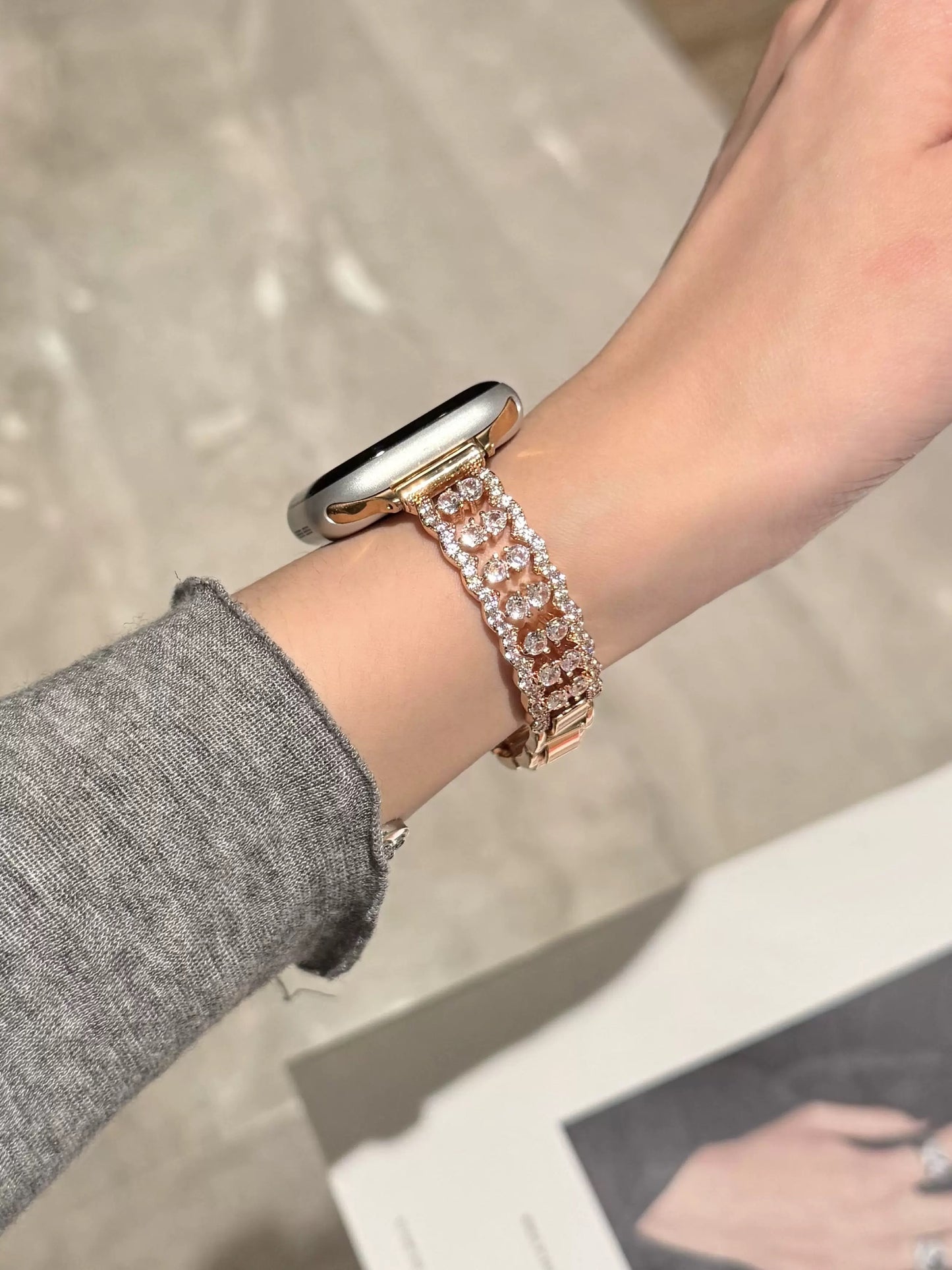 Shining Lace Bracelet Apple Watch Band　 キラキラレースブレスレット風AppleWatchバンド　R02145
