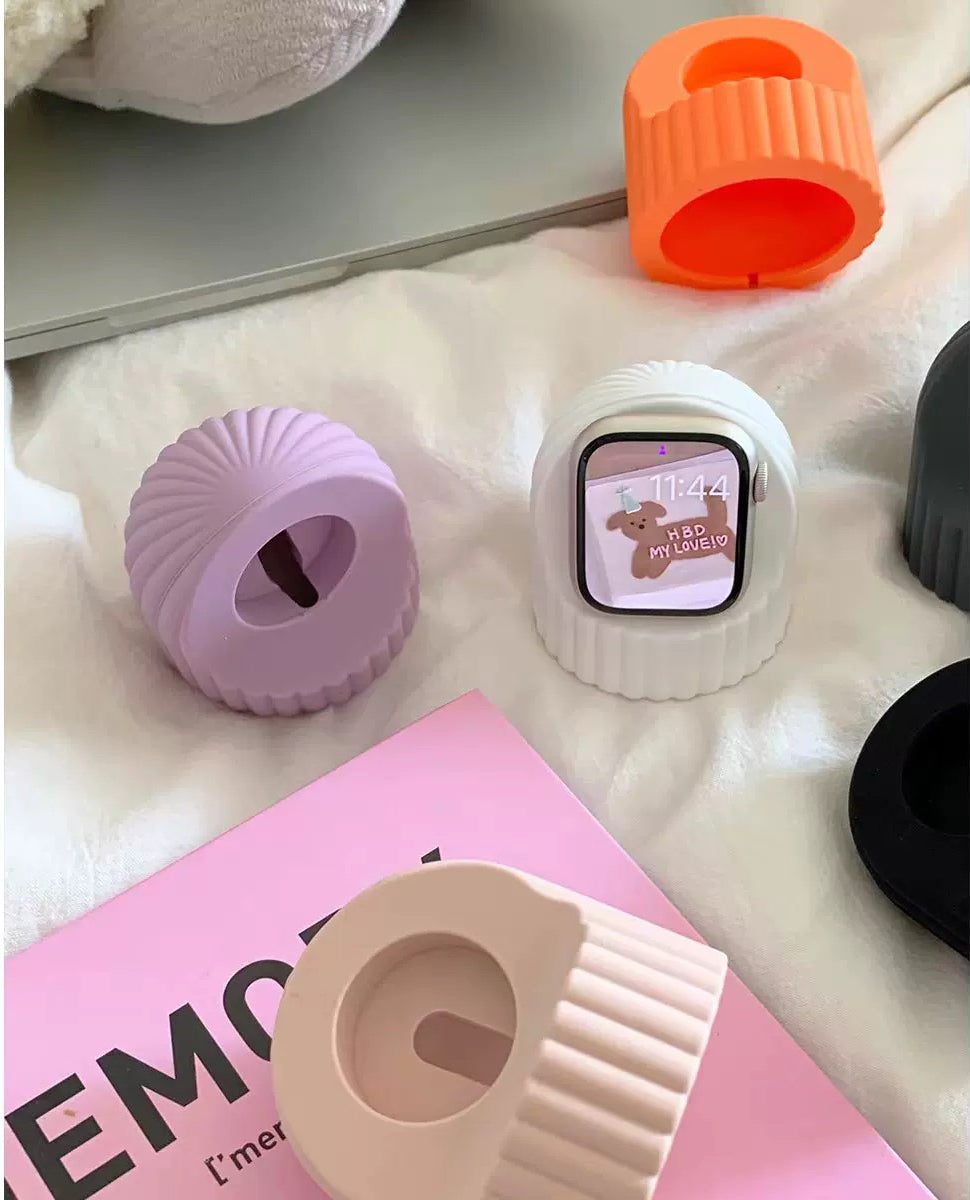 Flower Silicon Apple Watch Charge Stand フラワーシリコンApple Watch充電スタンド　R02096