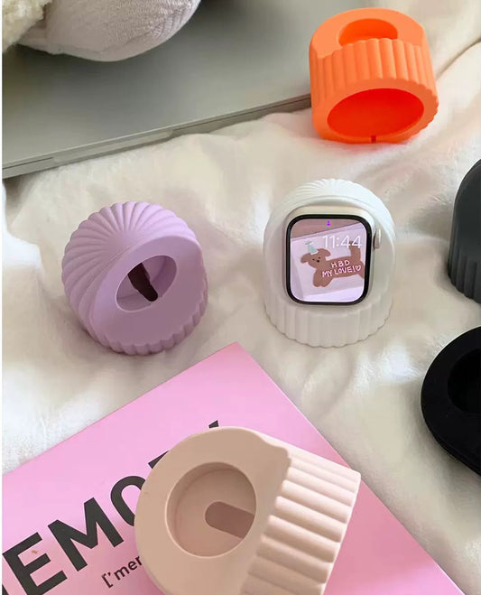 Flower Silicon Apple Watch Charge Stand フラワーシリコンApple Watch充電スタンド　R02096