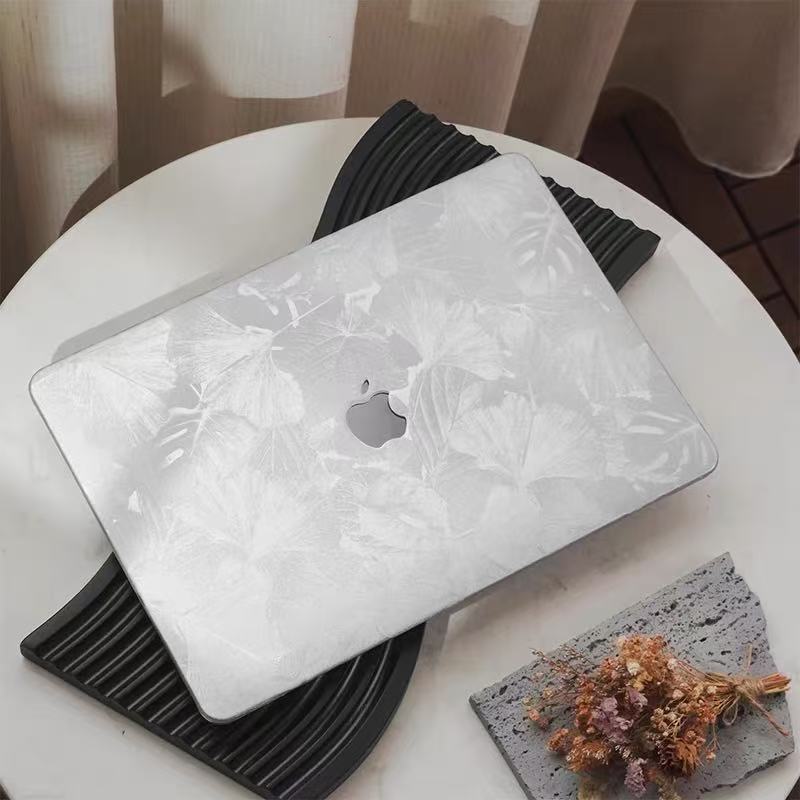 Silver Leaf MacBook Cover　シルバーリーフMacBookカバー　R02168