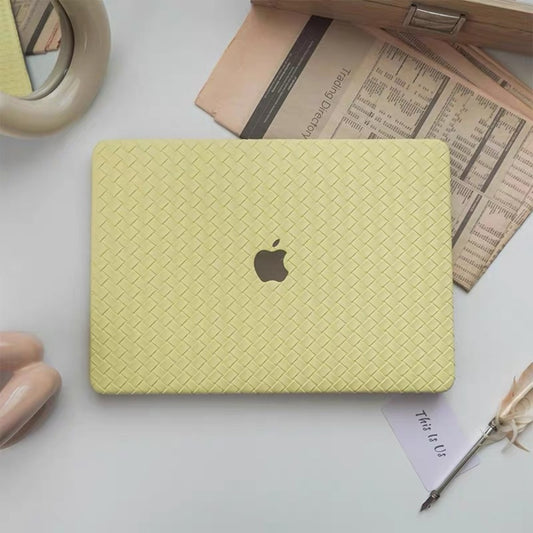 Yellow Weave MacBook Cover　イエロー編みMacBookカバー　R01450