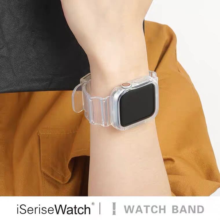 Clear Sporty Casual Apple Watch Band クリアなスポーティーカジュアルアップルウォッチバンド AWB0061