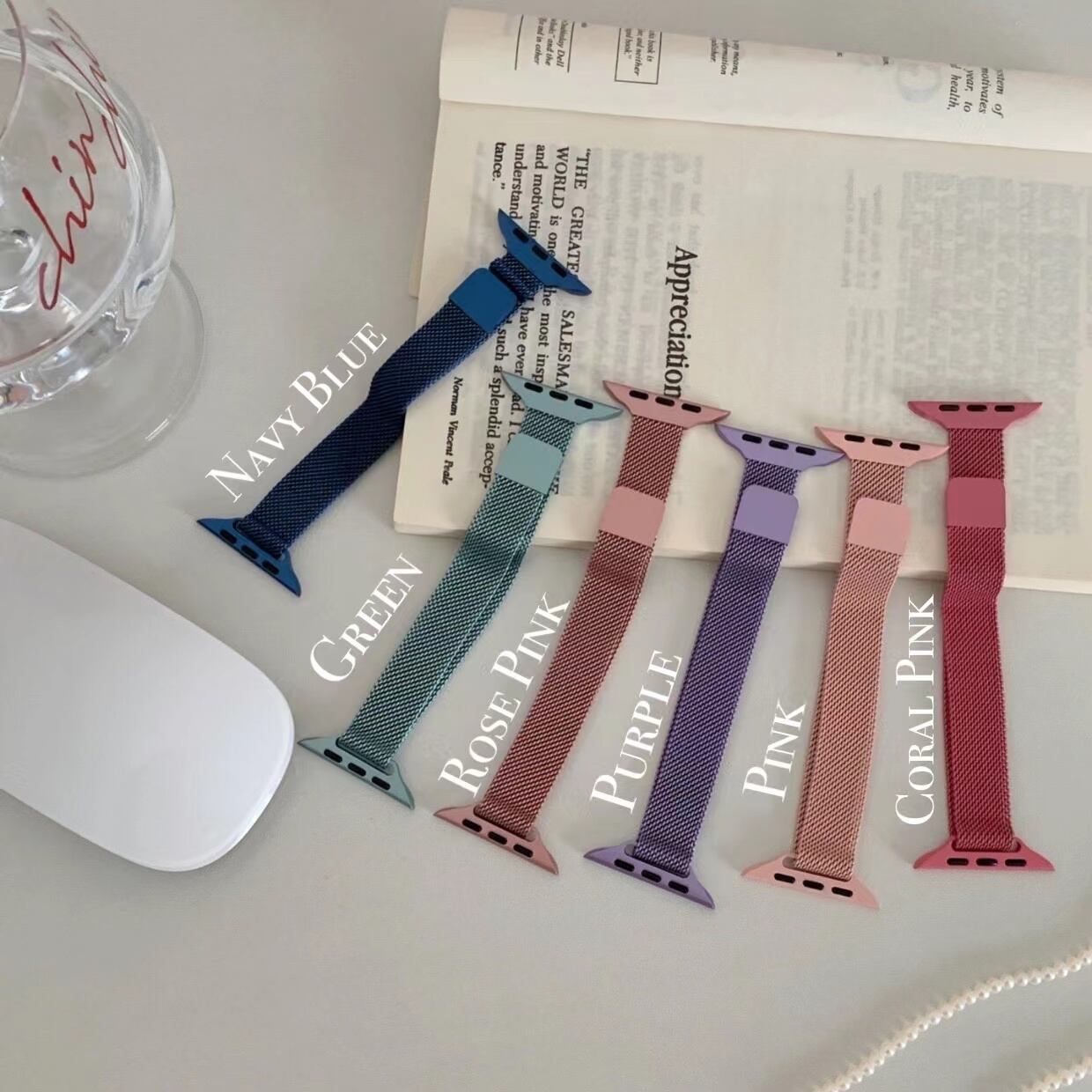 Simple Skinny Colorful Magnet Apple Watch Band シンプルスキニーカラフルマグネットバンド　R01257