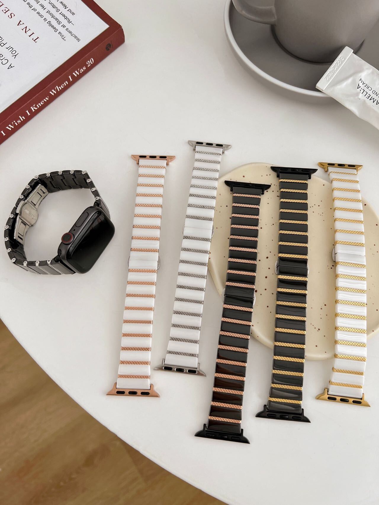 Elegant Ceramic Apple Watch Band　R01163