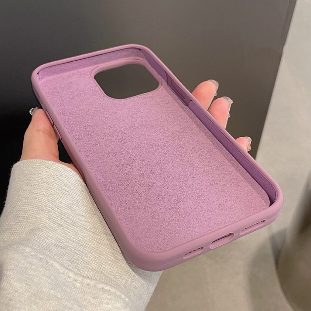 Purple Grey iPhone case  パープルグレーiPhoneケース　R01349