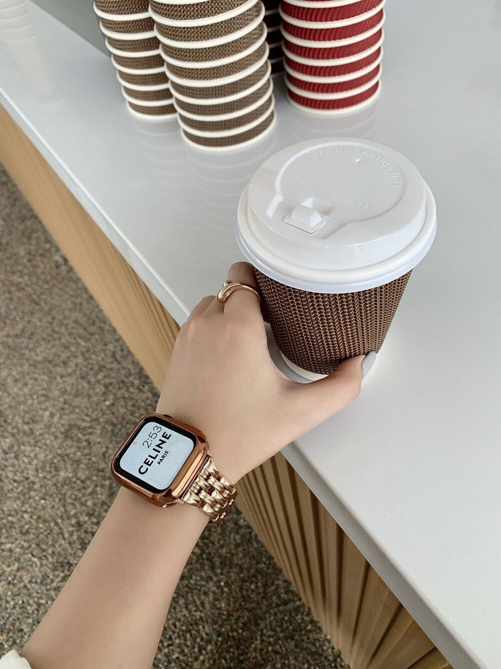 Simple Stripe Apple Watch Band　R01169