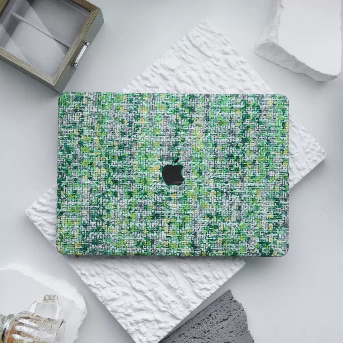 Green Tweed MacBook Cover　グリーンツイードMacBookカバー　R02013