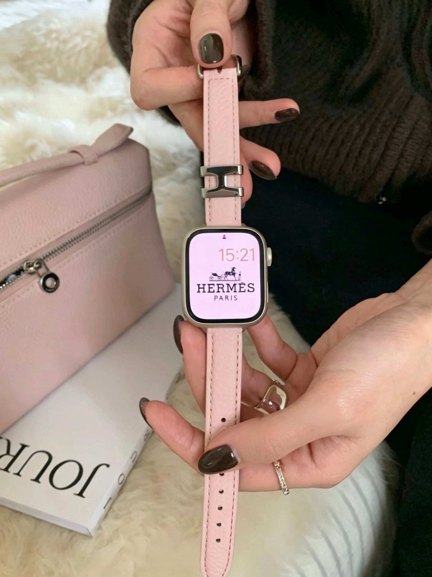 Leather Style Apple Watch Band　 レザースタイルAppleWatchバンド　R02152
