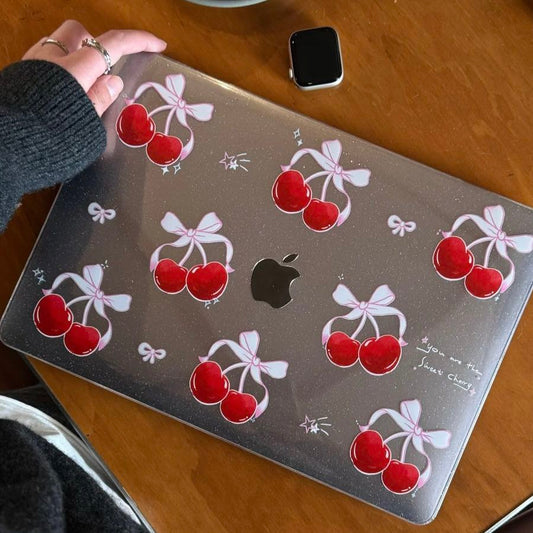 Cherry Ribbon MacBook Cover　チェリーリボンMacBookカバー　R02026