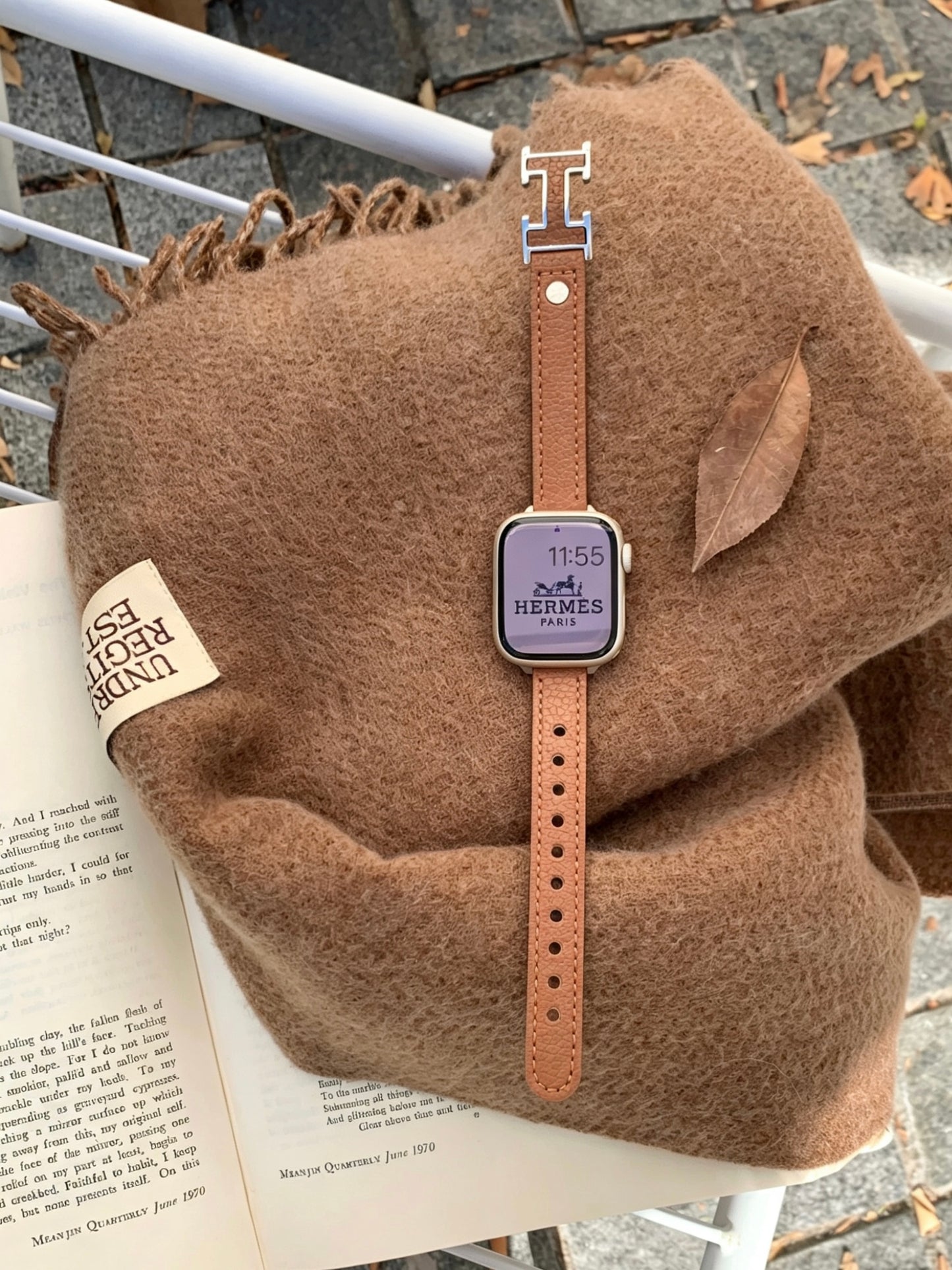 H Leather Style Apple Watch Band　 HレザースタイルAppleWatchバンド　R02151