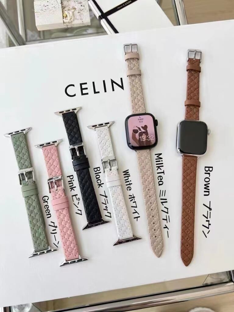 Simple Skinny Diamond lattice Apple Watch Belt　R01202