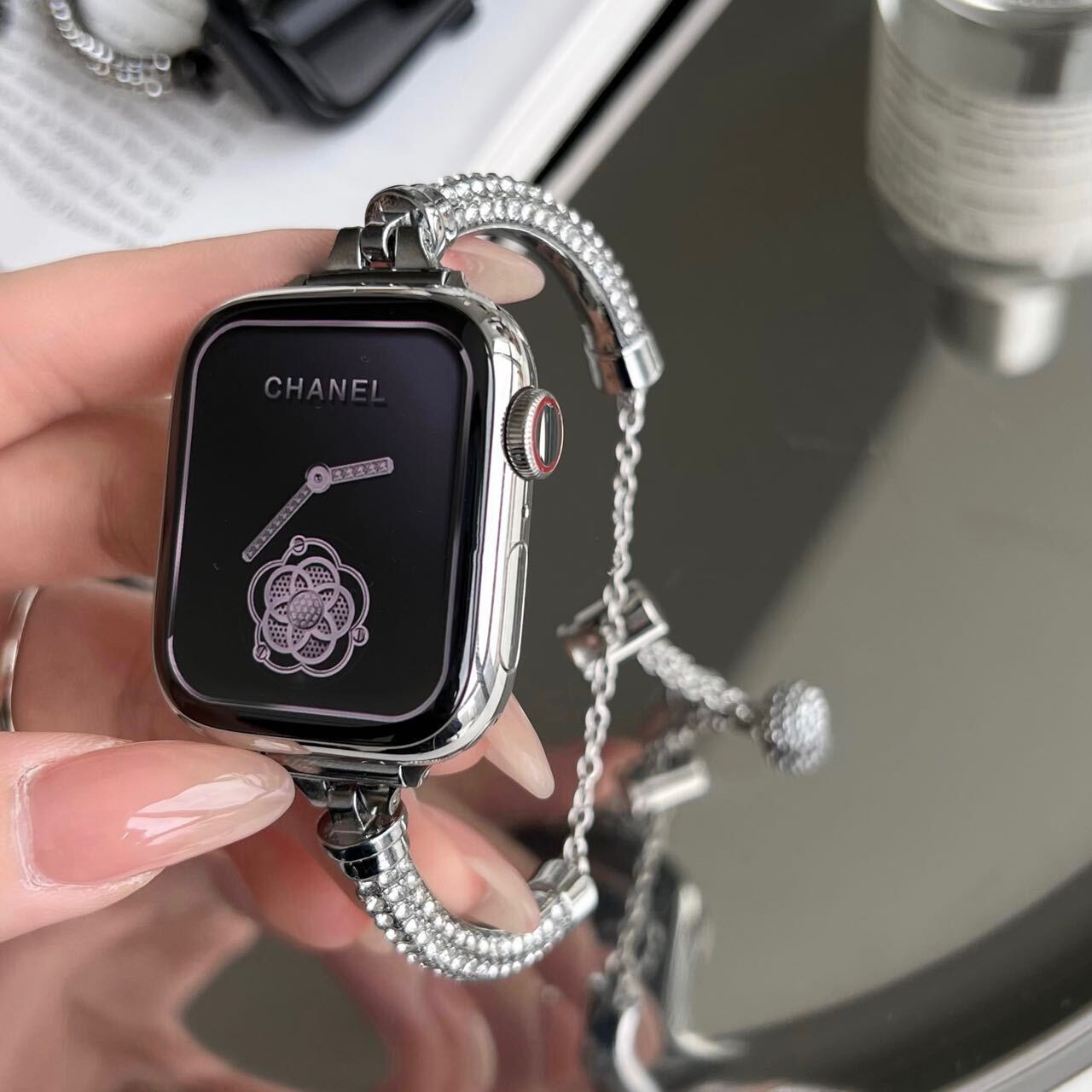 Shining Bracelet Apple Watch Band キラキラブレスレット風Apple Watchバンド　R01286