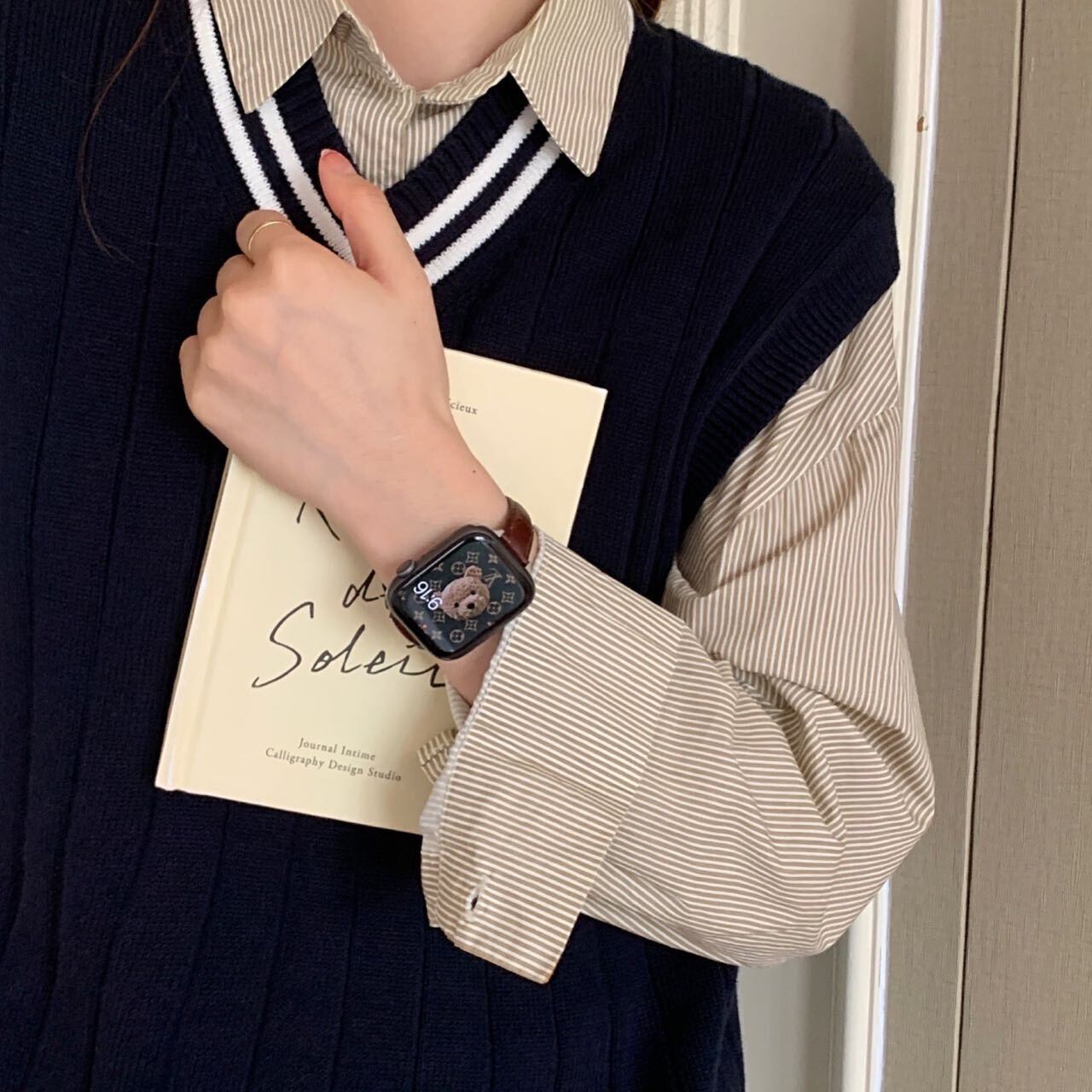 Skinny Leather Apple Watch Band スキニーレザーApple Watchバンド　R01261