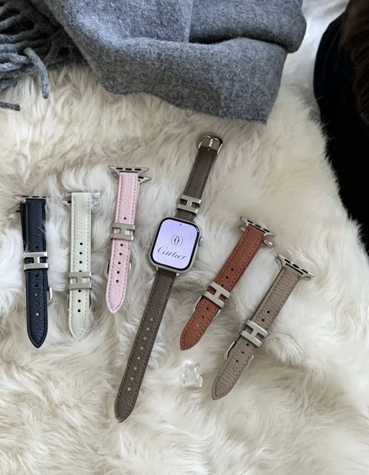 Leather Style Apple Watch Band　 レザースタイルAppleWatchバンド　R02152