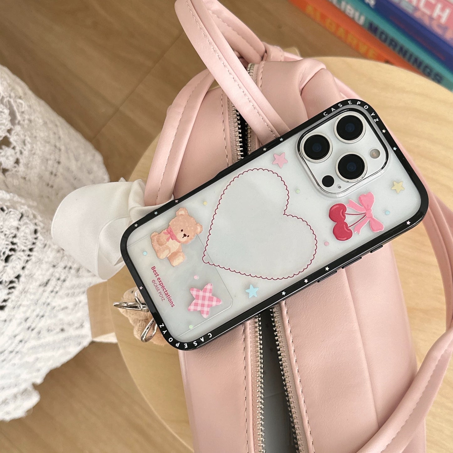 Cute Bear Clear iPhone かわいいクマさんクリアiPhoneケース　R02118