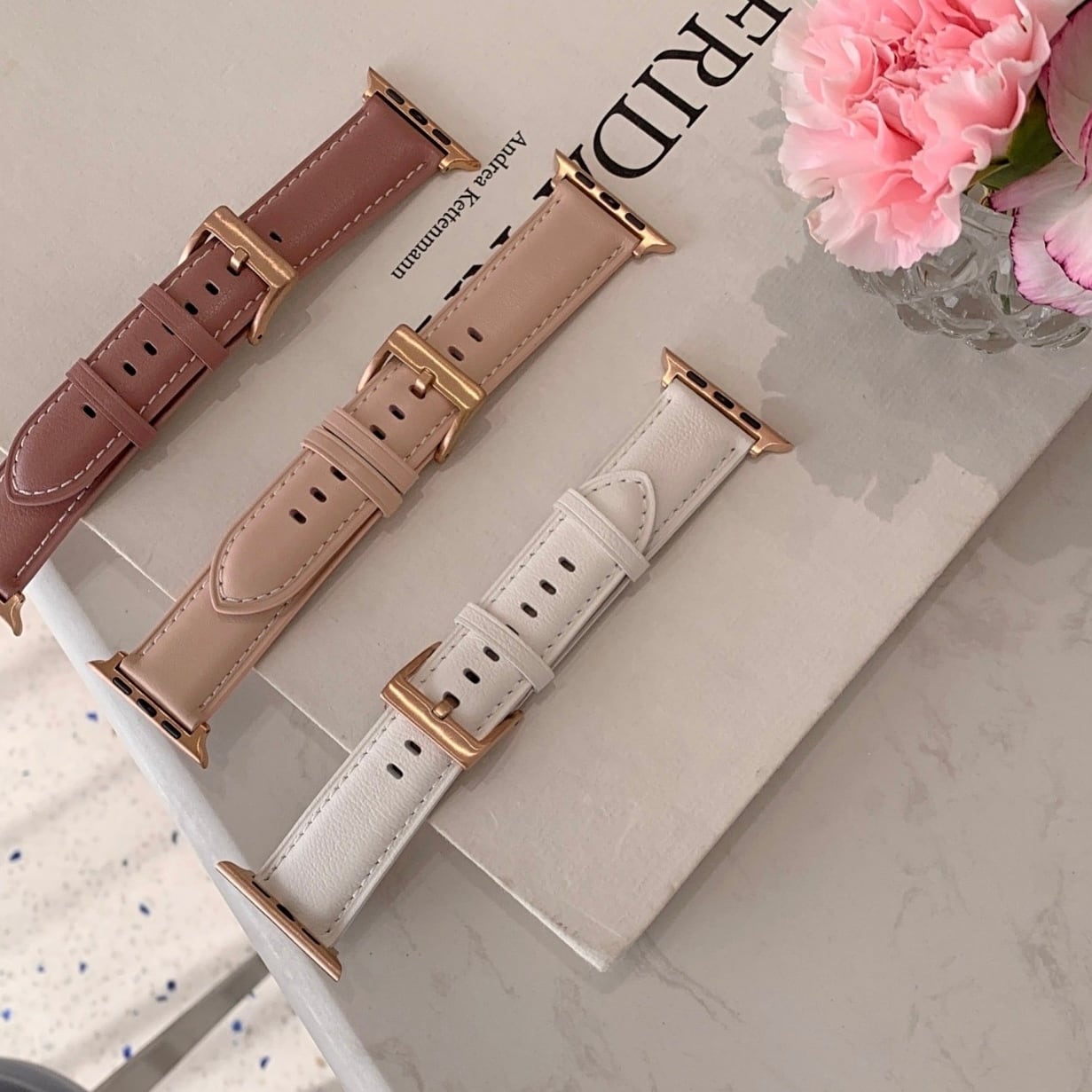 Simple Leather Apple Watch Band シンプルレザーアップルウォッチバンド R01281