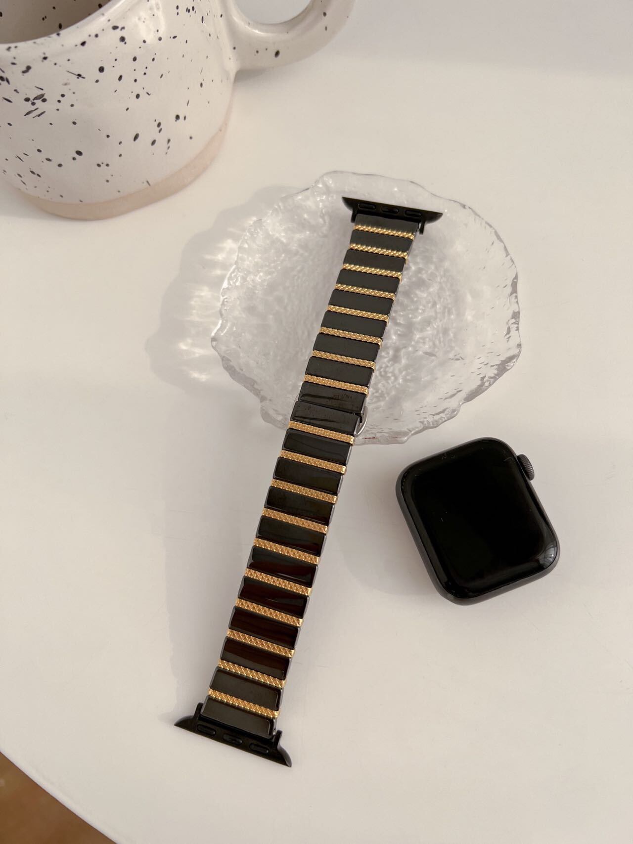 Elegant Ceramic Apple Watch Band　R01163