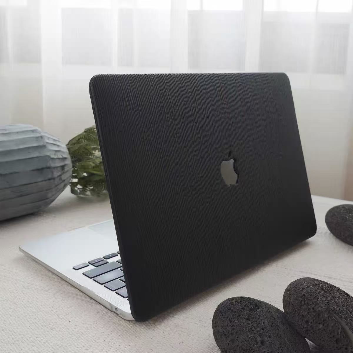 Black Texture MacBook Cover　ブラックテクスチャーMacBookカバー　R02171