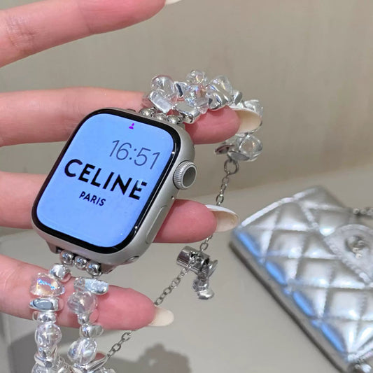 Crystal Bracelet Apple Watch Band　 クリスタルブレスレット風AppleWatchバンド　R02102