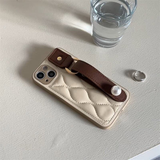 Brown Fluffy iPhone case ブラウンモコモコスマホケース　R01364